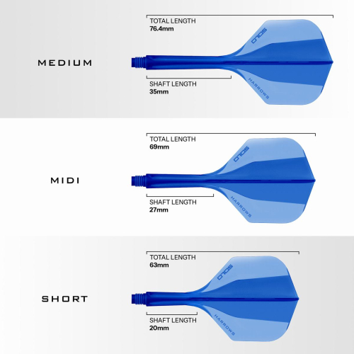 Preview: Harrows SOLO 2 Flights blau